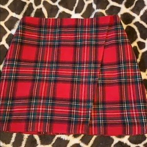 Hollister plaid skirt